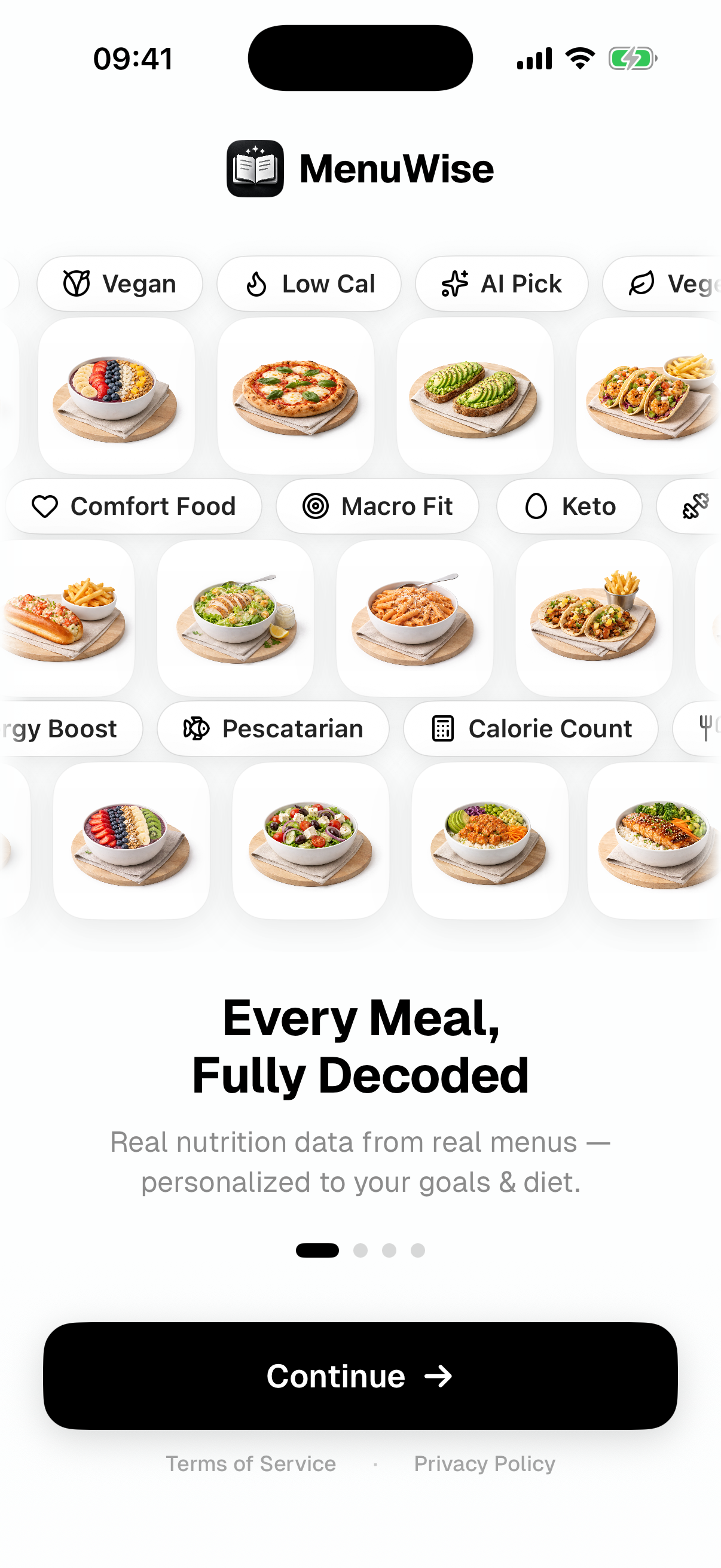 MenuWise · Every Meal, Fully Decoded
